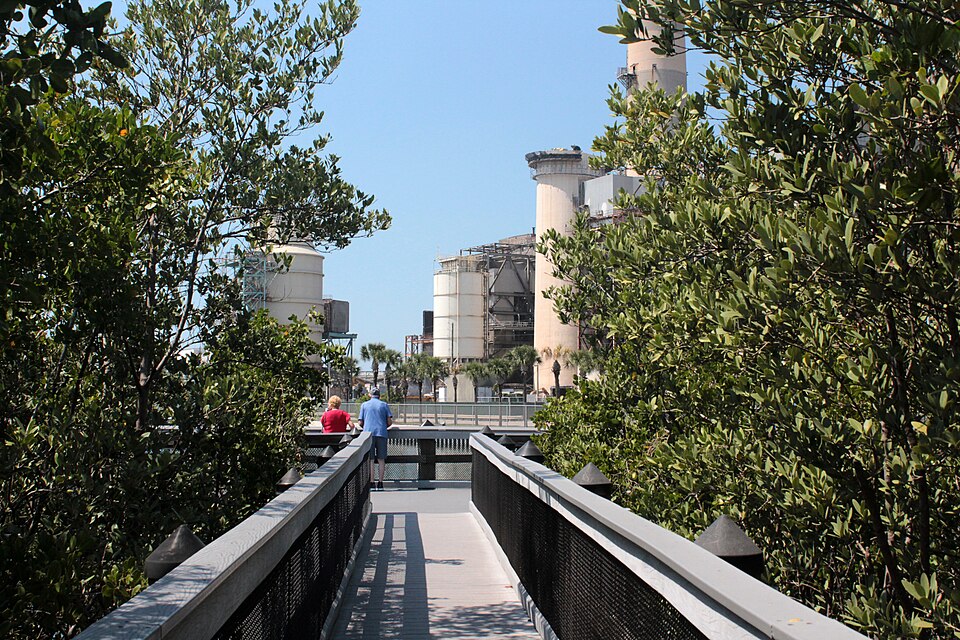 Boardwalk at the Manatee Viewing Center in Apollo Beach, Florida