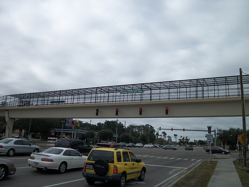 Upper Tampa Bay Trail bridge over Gunn Highway in Citrus Park, Florida